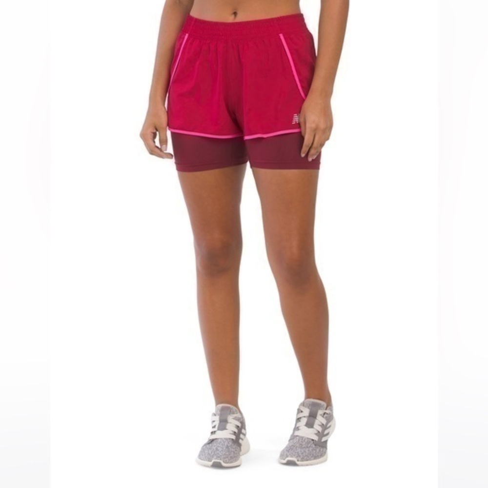 NWT NEW BALANCE Sporty 2-In-1 Shorts Size S